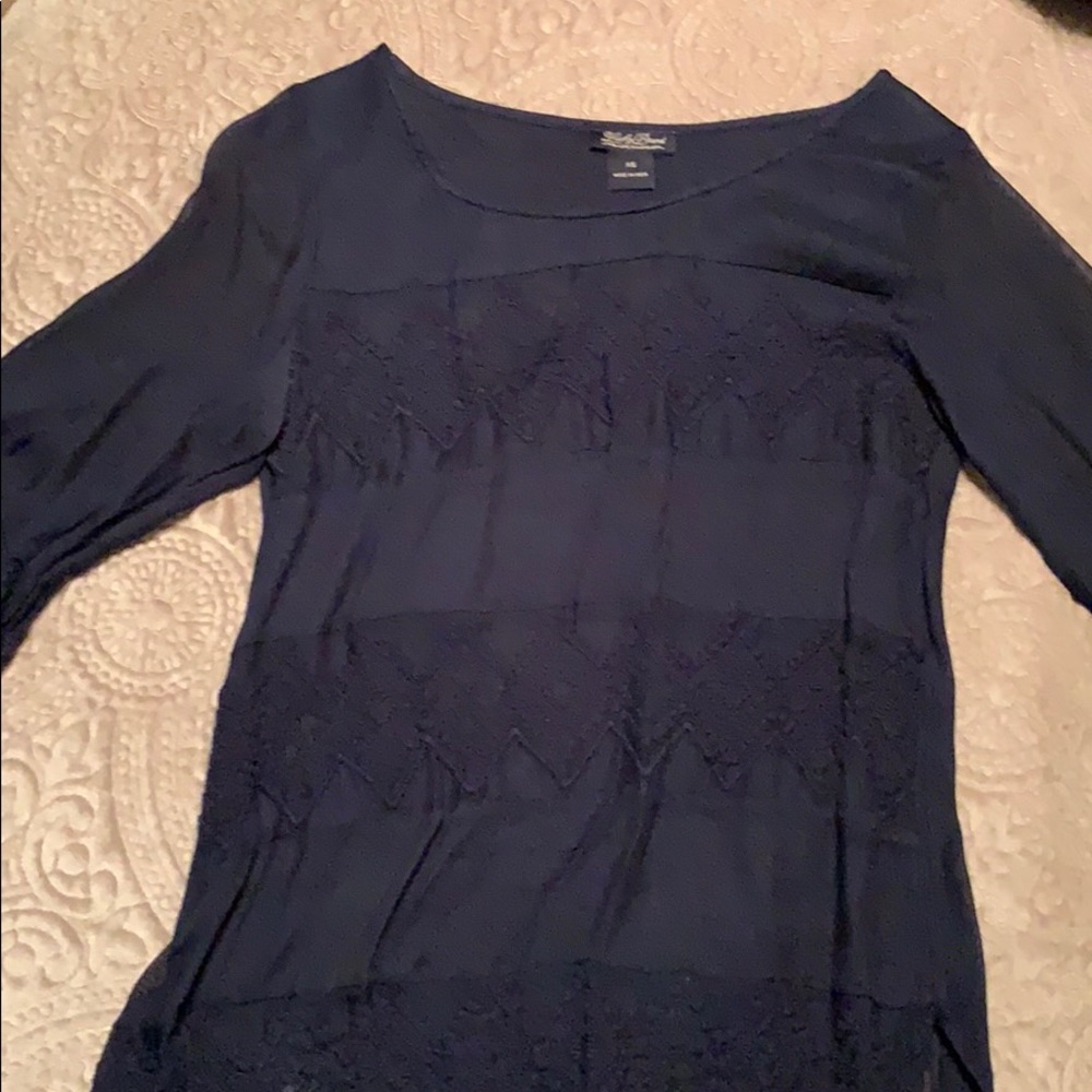 Shear 3/4 sleeve dress shirt